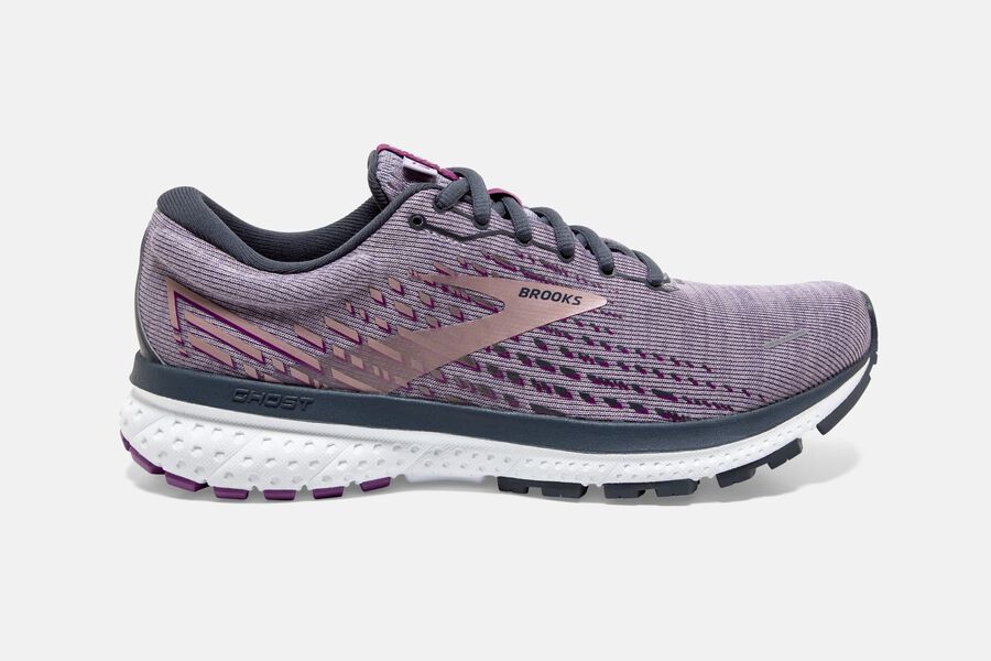 Womens Brooks Ghost 13 Road Shoes Lavender/Ombre/Metallic | Shoes 5827-SVQYB